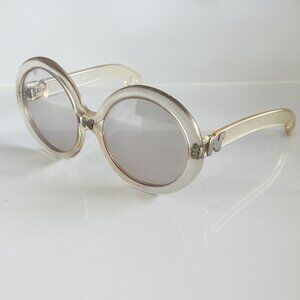 *RARE* 1970s Nina Ricci Lucite Sunglasses NR-46 NT Oversized Round Frames